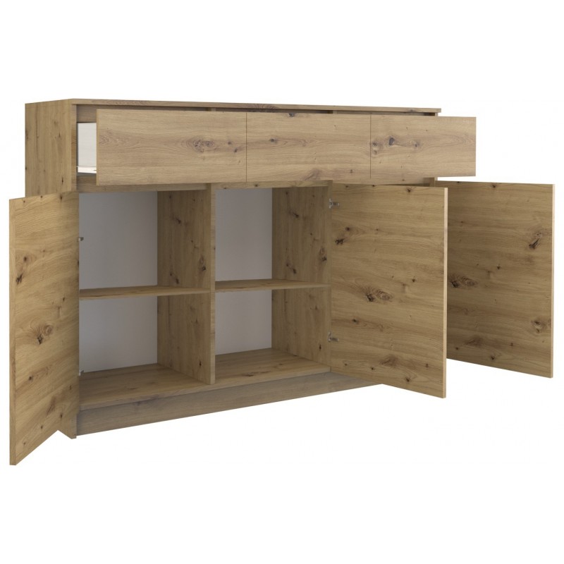Komoda 3D3S dąb-artisan - obrazek 2