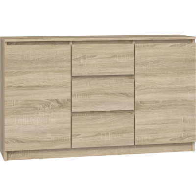 Komoda-2D3S dąb-sonoma