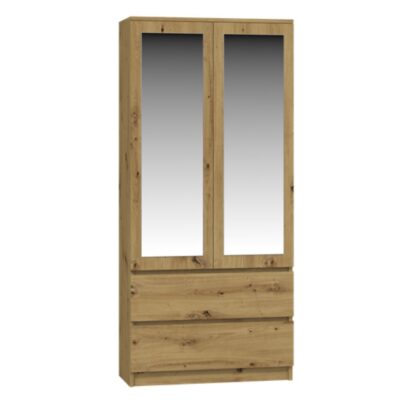 Szafa Homeli SS-90 lustro- dąb-artisan