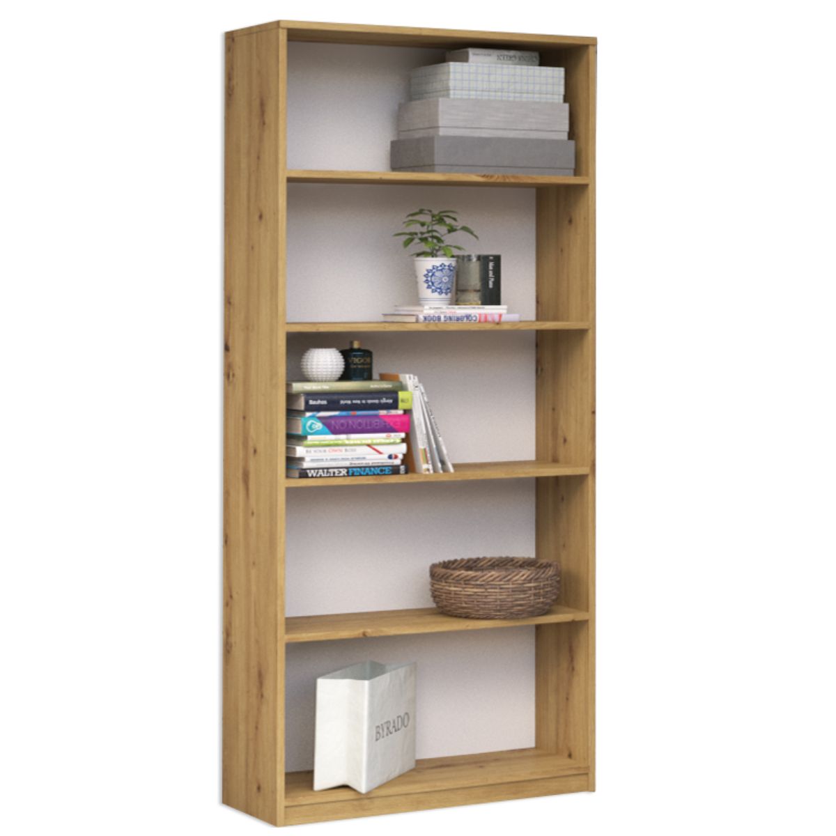 Regał Homeli R80  dąb aristan