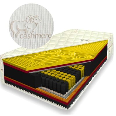 Materac 160x200 Masujący Cashmere GOLD 2xkokos