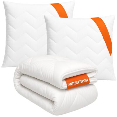 Kołdra i Poduszki 160x200+2x70x80 antybakteryjna antyalergiczna