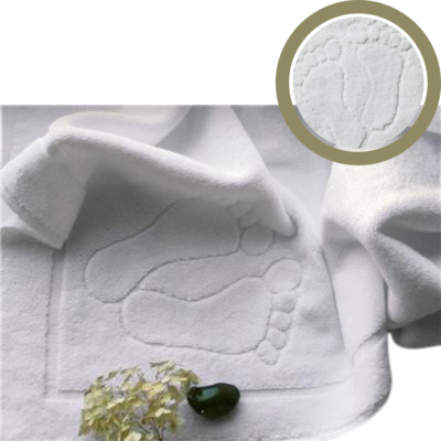 Dywanik Łazienkowy Stopka Biały 50x70