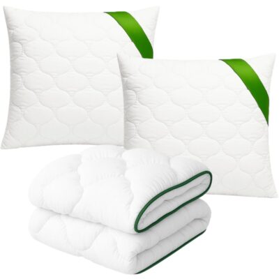 Kołdra i Poduszki 160x200+2x 70x80 Aloevera