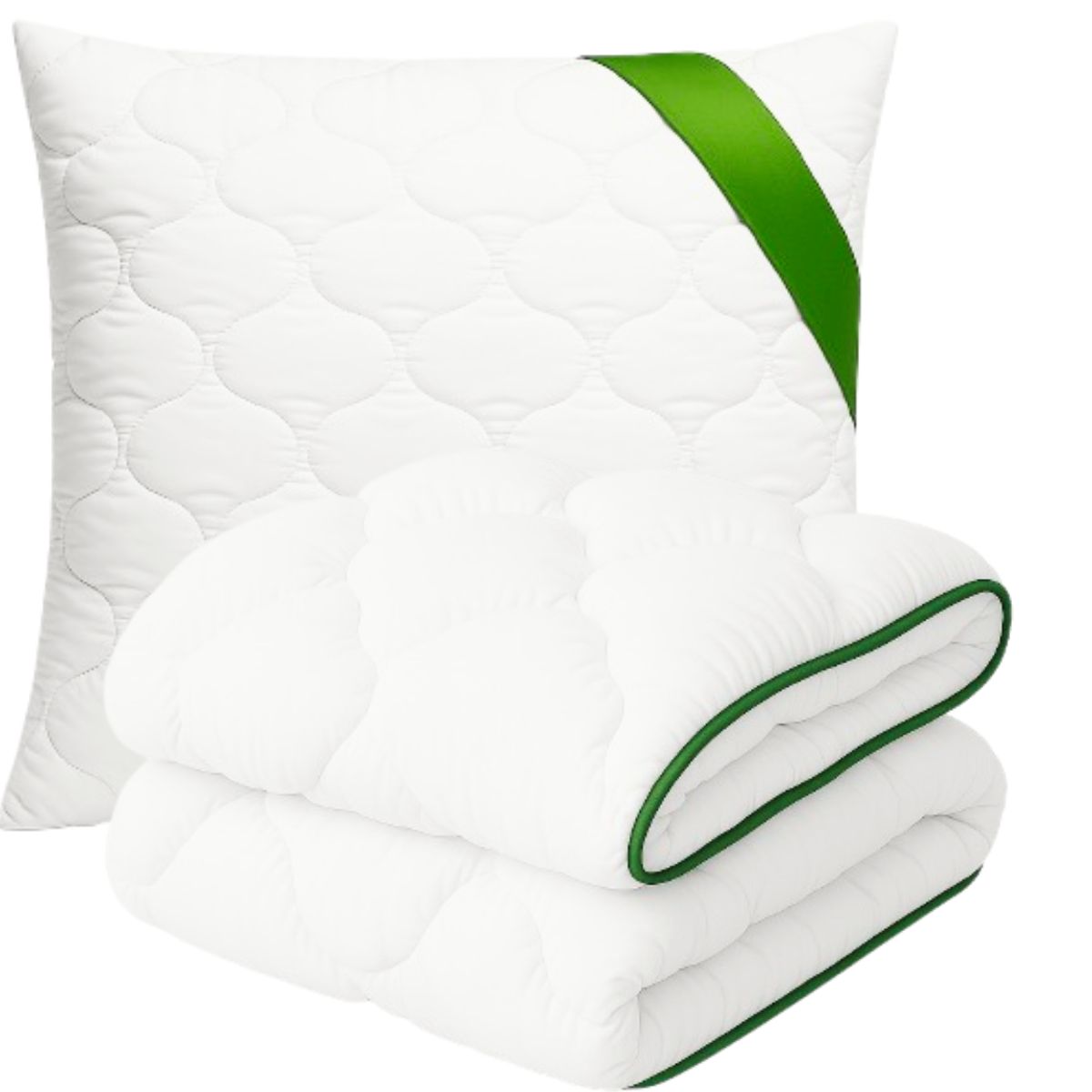 Kołdra i Poduszka 140x200+1x 50x60 Aloe vera