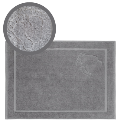 Dywanik Łazienkowy Stopka Szary 50x70