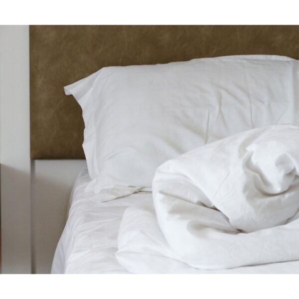 Pościel 220x200 +2x poszewka 70x80 lub 50x60 Biała hotelowa Bawełniana 140g - obrazek 5
