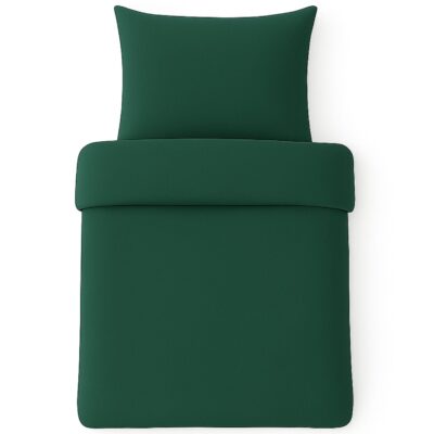 Pościel 140x200+70x80 Butelkowa Zieleń