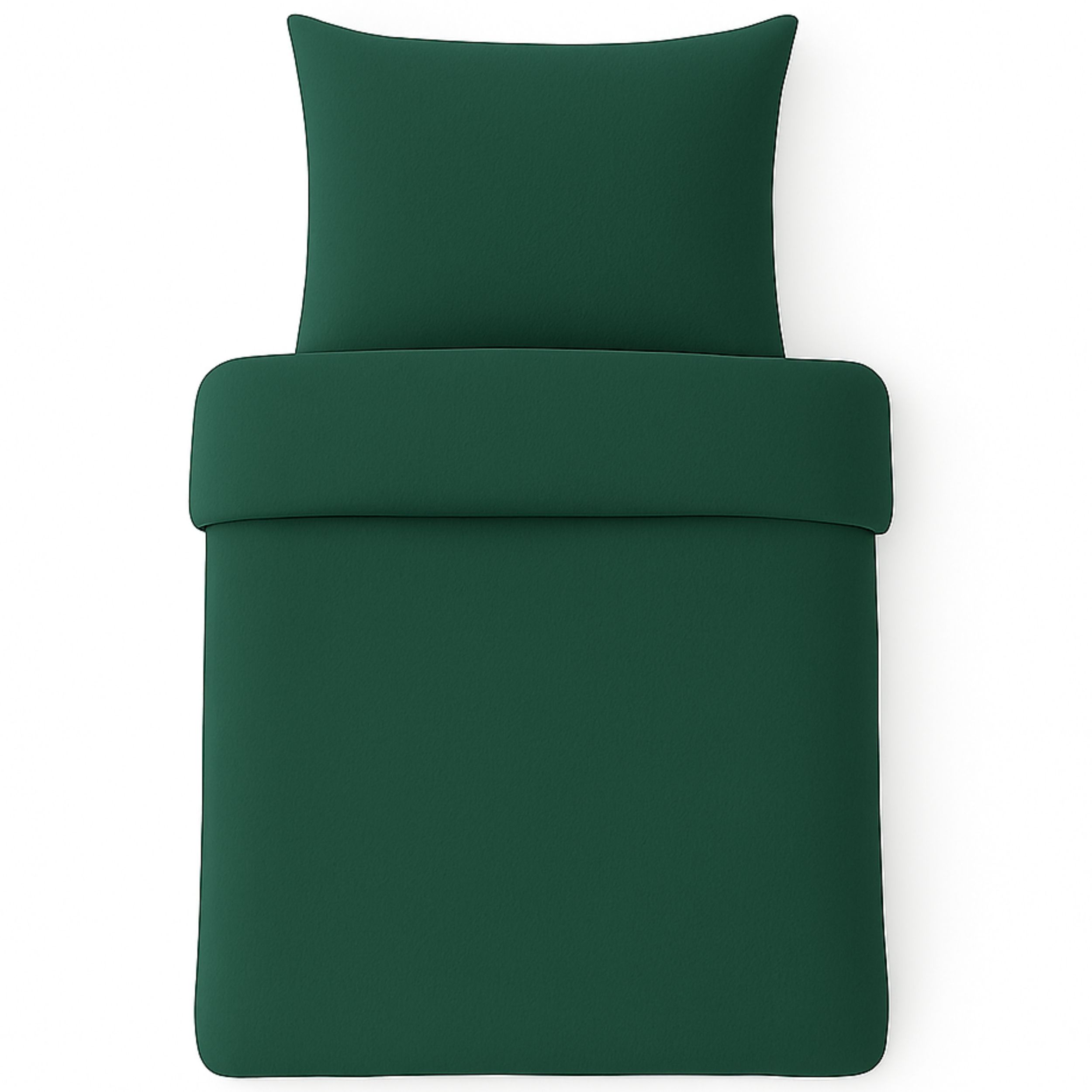 Pościel 140x200+70x80 Butelkowa Zieleń