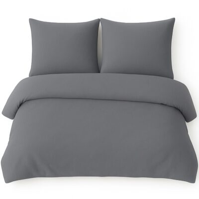 Komplet Pościeli 200x220 Szara 3-części