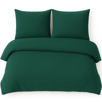 Komplet Pościeli 160x200 Butelkowa Zieleń 3-części