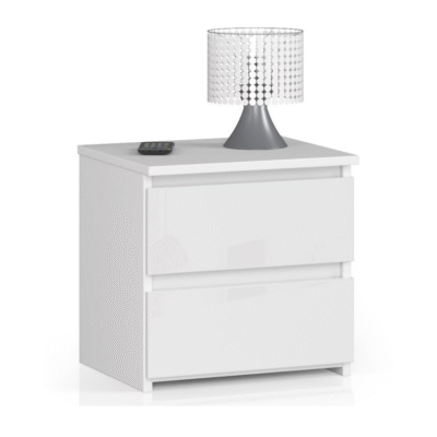 SZAFKA NOCNA CL2 40 cm BIAŁY AKRYL POŁYSK