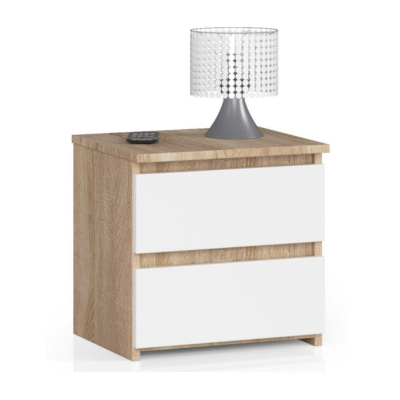 SZAFKA NOCNA CL2 40 cm SONOMA / BIAŁA