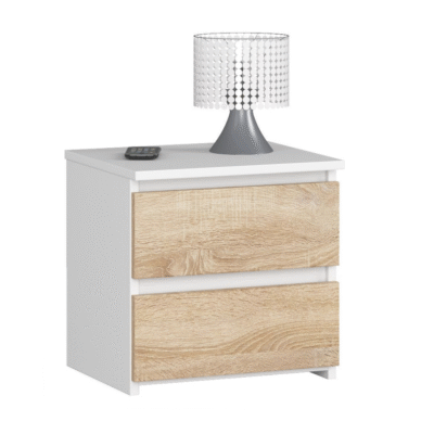 SZAFKA NOCNA CL2 40 cm BIAŁA / SONOMA