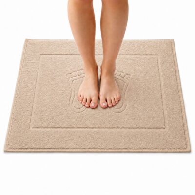 Dywanik Łazienkowy Stopka Hotelowa Beżowy 50x70 cm 650g