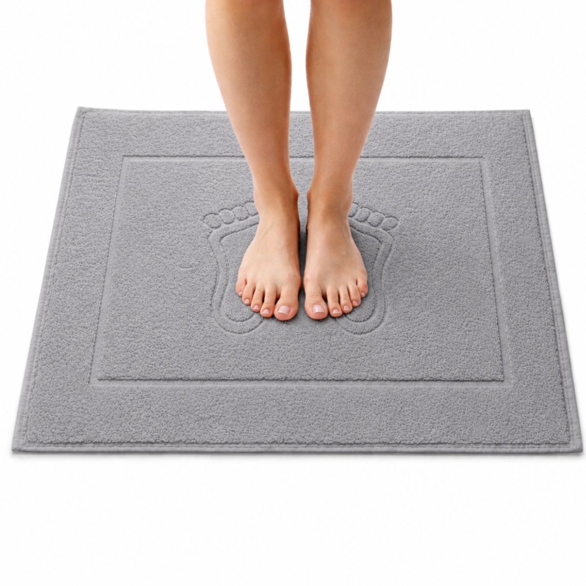 Dywanik Łazienkowy Stopka Hotelowa Szary 50x70 cm 650g
