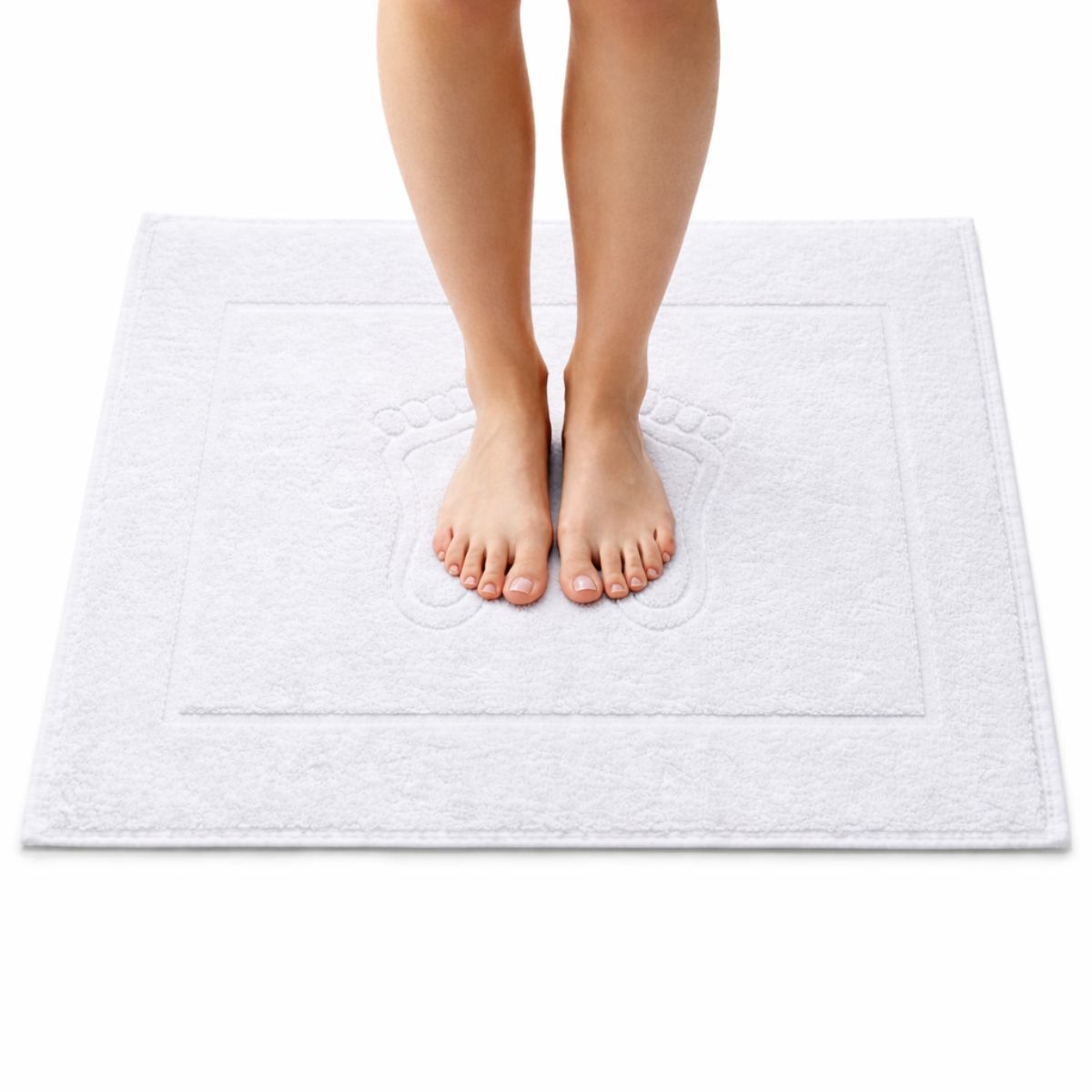 Dywanik Łazienkowy Stopka Hotelowa Biały 50x70 cm 650g